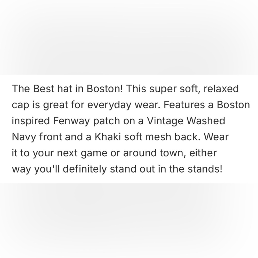 Boston Fenway Dirty Water Mesh Trucker Baseball cap hat Red Sox - Picture 5 of 6